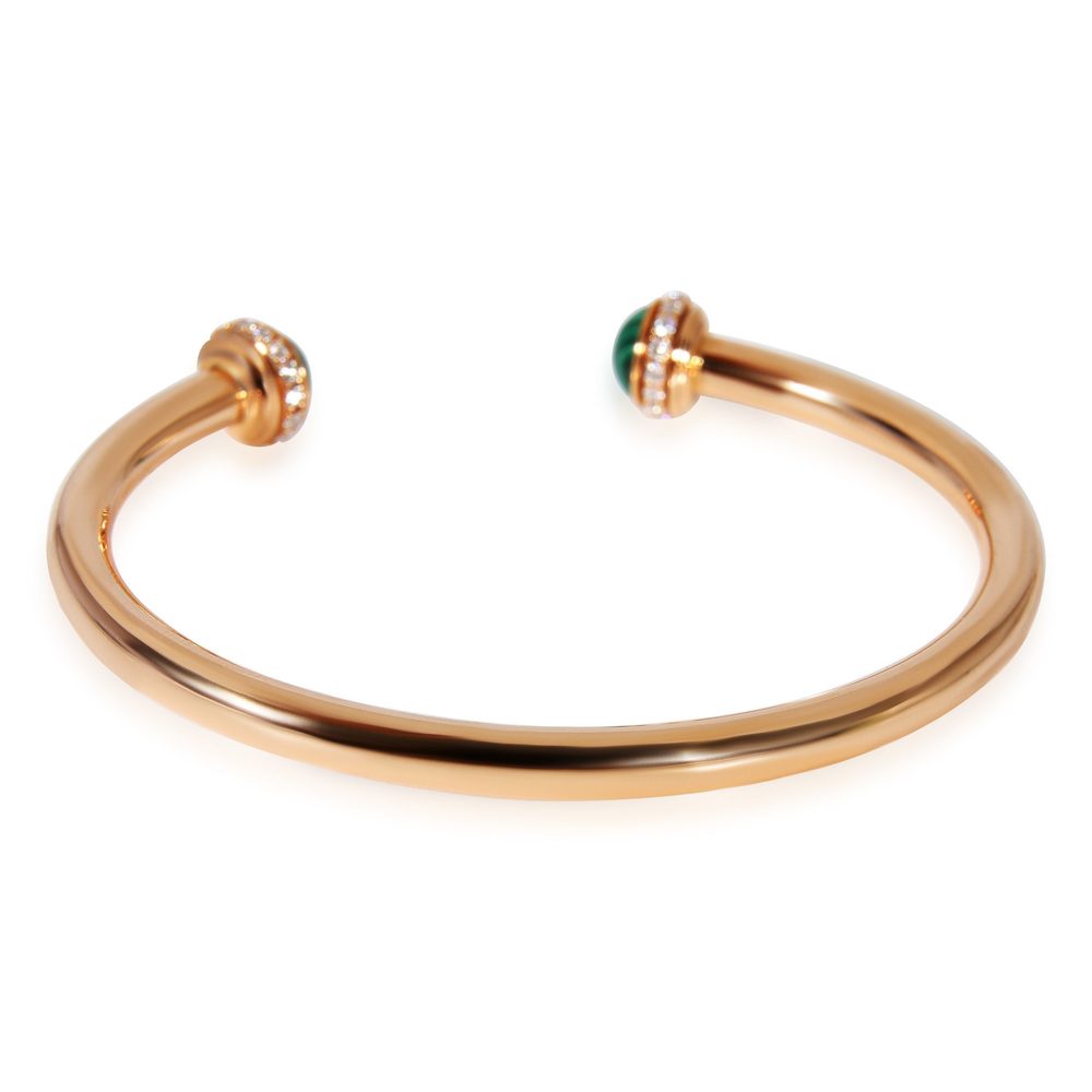 Piaget Possession Malachite Diamond Bangle in 18K Rose Gold 0.38 CTW - Picture 3 of 6